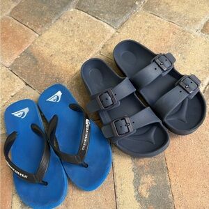 Quiksilver Blue Sandals and Navy Sandals Footwear Set